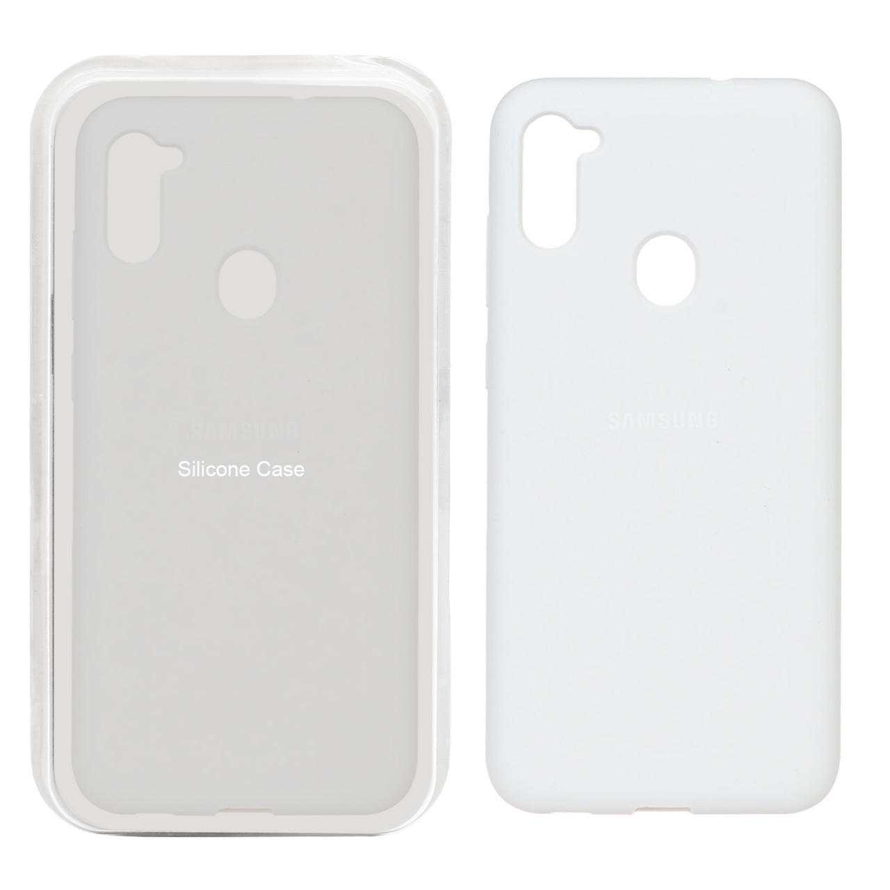 قاب سیلیکونی پاک کنی اورجینال Samsung Galaxy A11 / M11 - سفید (پک اصلی)